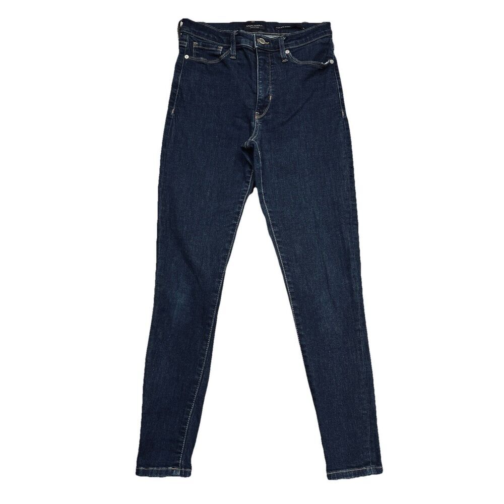 Banana Republic High Rise Skinny Jeans 27 (27x27.5) Dark Wash Blue Stretch Women